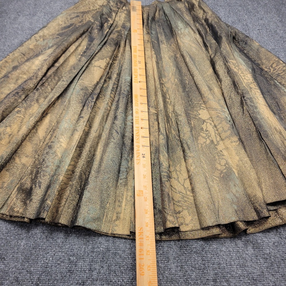 Ralph Lauren Purple Label Arnav Pleated Hand Painted Skirt Size 6 $3690 - Picture 4 of 6